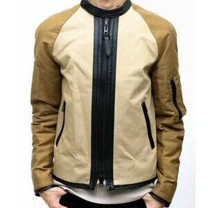 COACH 86337 Mixed Fabric Racer Jacket Men's Size Small $595 NEW